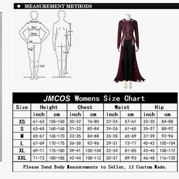 ** Pants ** from Scarlet Witch Costume Multiverse of Madness Wanda Maximoff - Picture 8 of 8